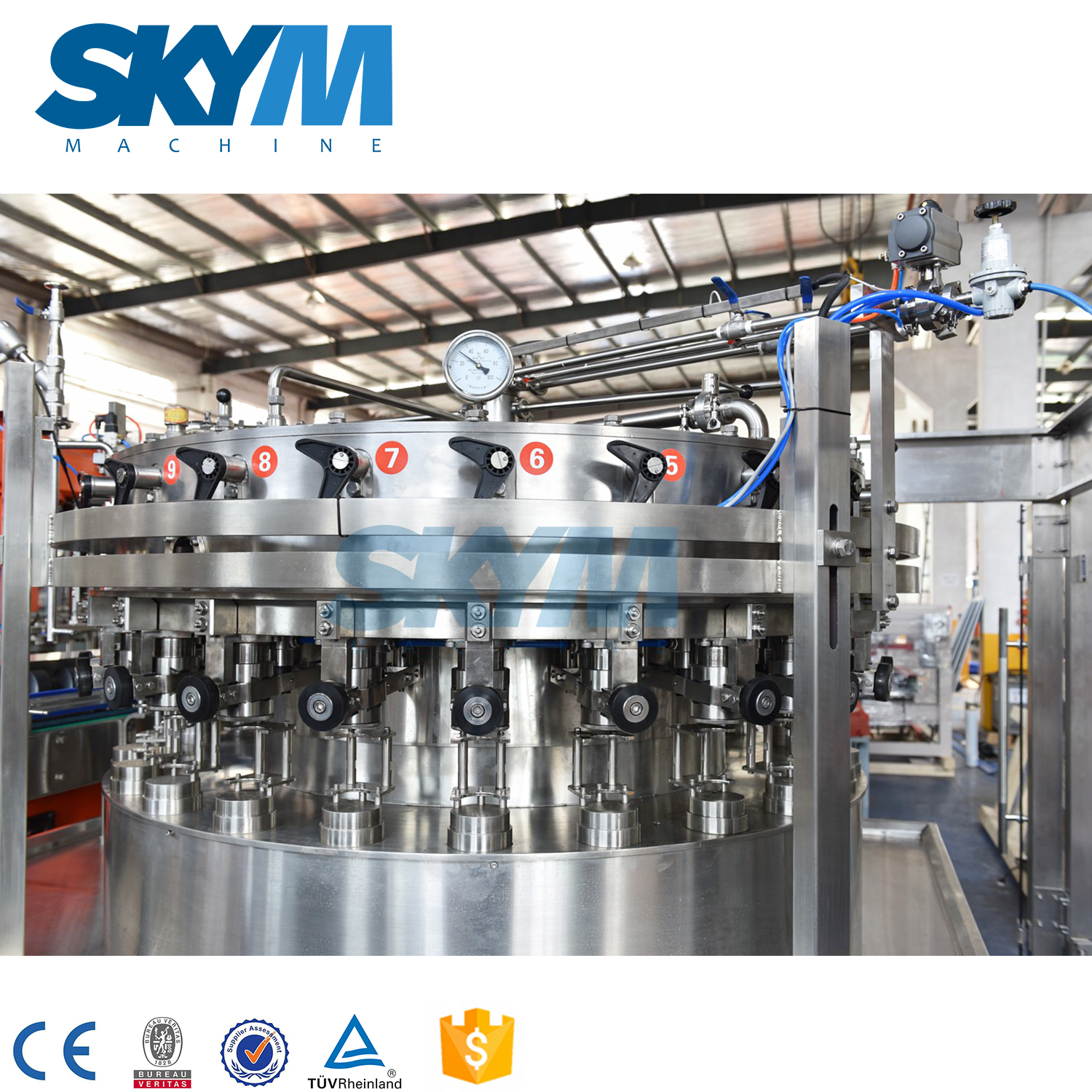 Industrial Carbonated Beer soda soft Drink Canning Filling Machine 